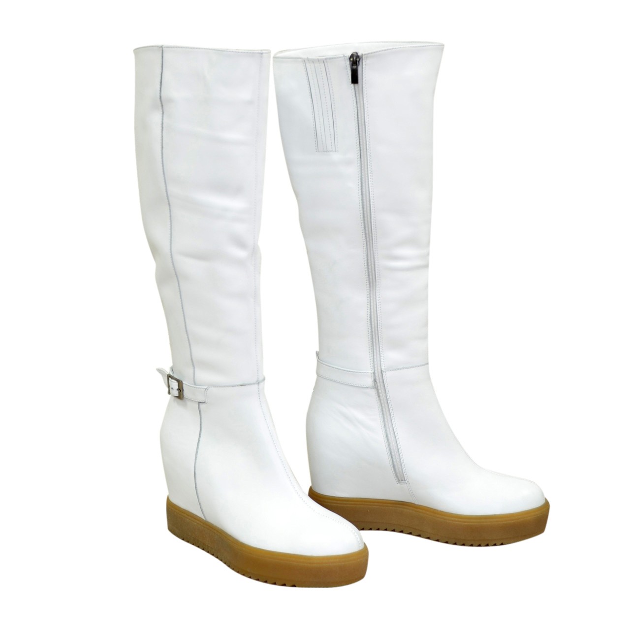 Модные Белые Зимние Сапоги