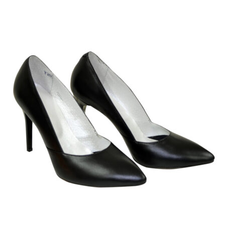 Туфлі класичні жіночі на шпильці чорного кольору