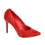 Классические женские туфли на шпильке, цвет красный